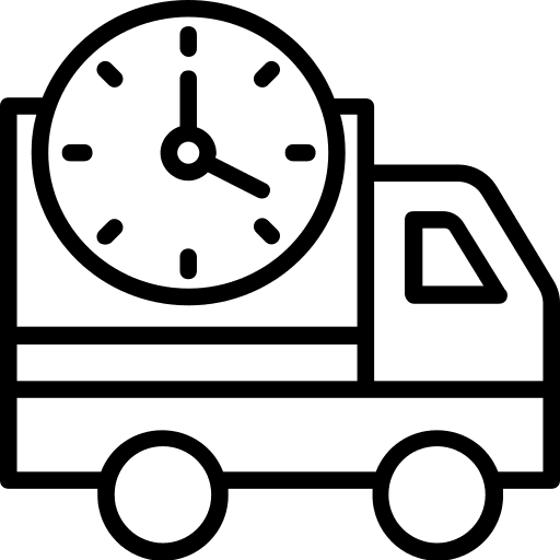 on time truck icon